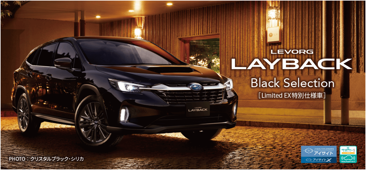 LEVORG LAYBACK Black Selection