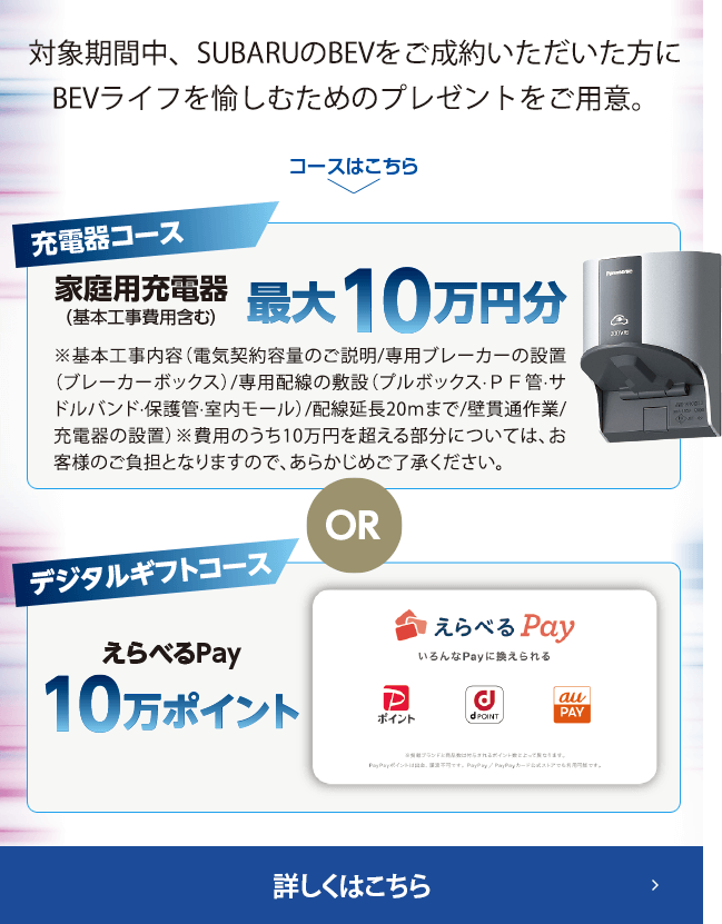 ソルテラBEV LIFEスタートアップキャンペーン