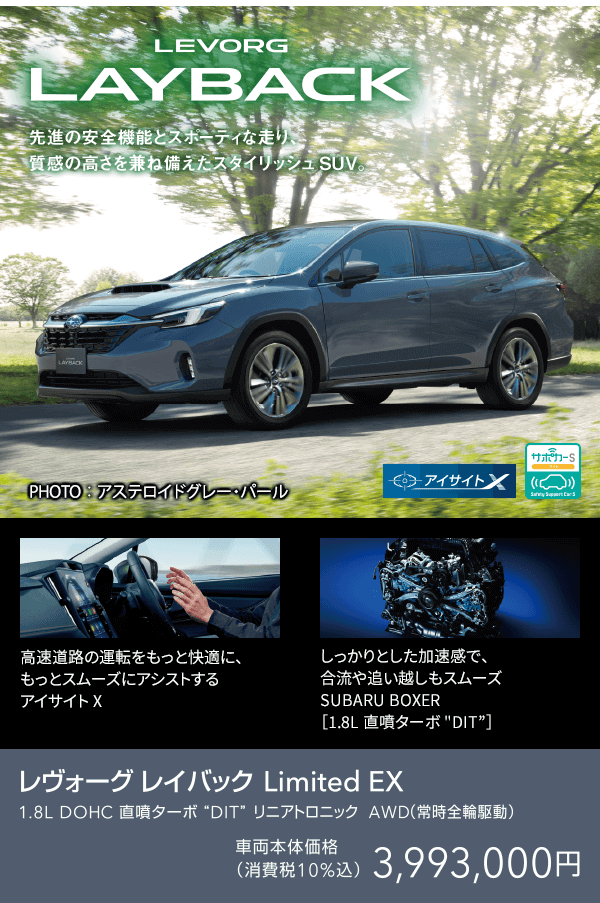 LEVORG LAYBACK Limited EX